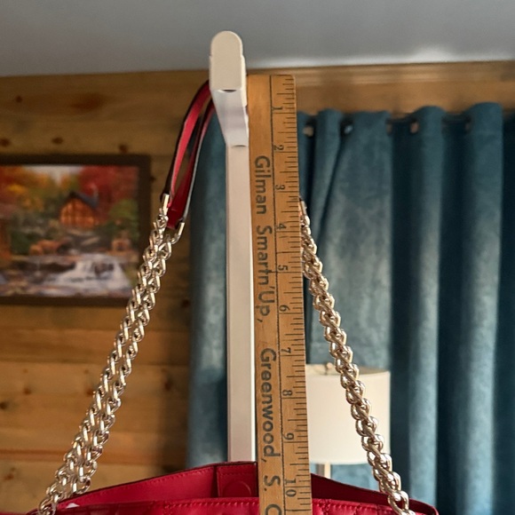 Kate Spade Red Quilted Shoulder Bag - Picture 5 of 11